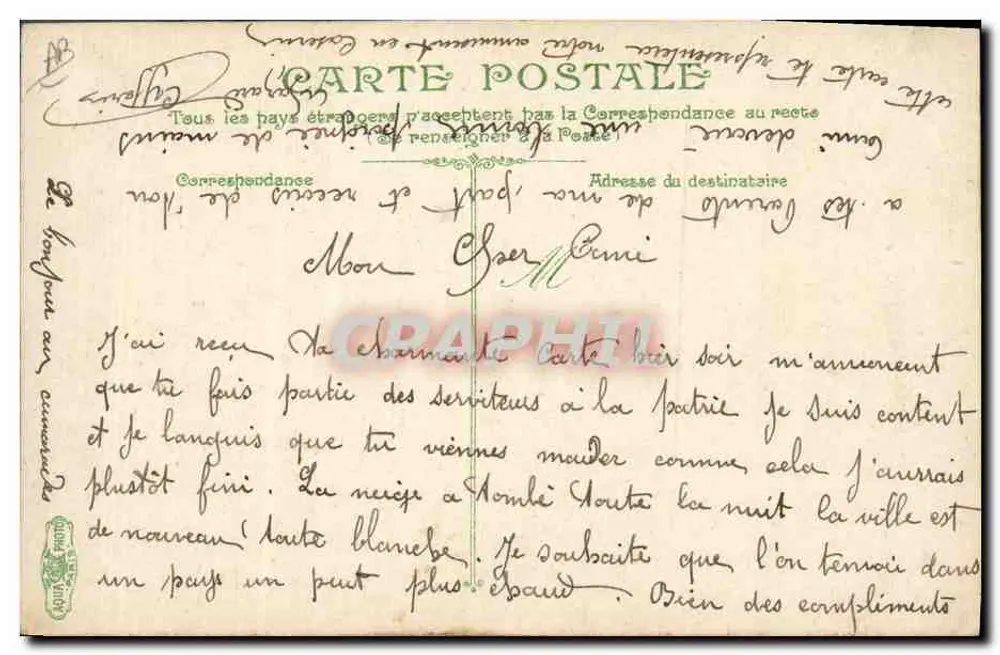 Infanterie. Die Spiele, Tauziehen — L.V & Cie, n° 3607 - Rückseite