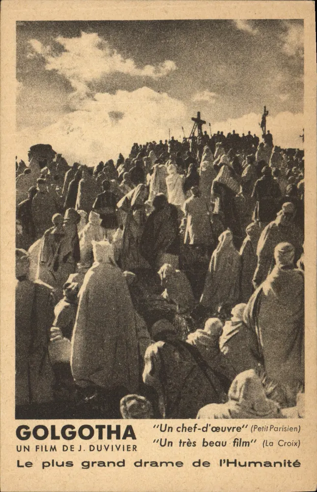 Golgotha — scène du film de J. DuVivier — éditeur Pathé Palace - Frente