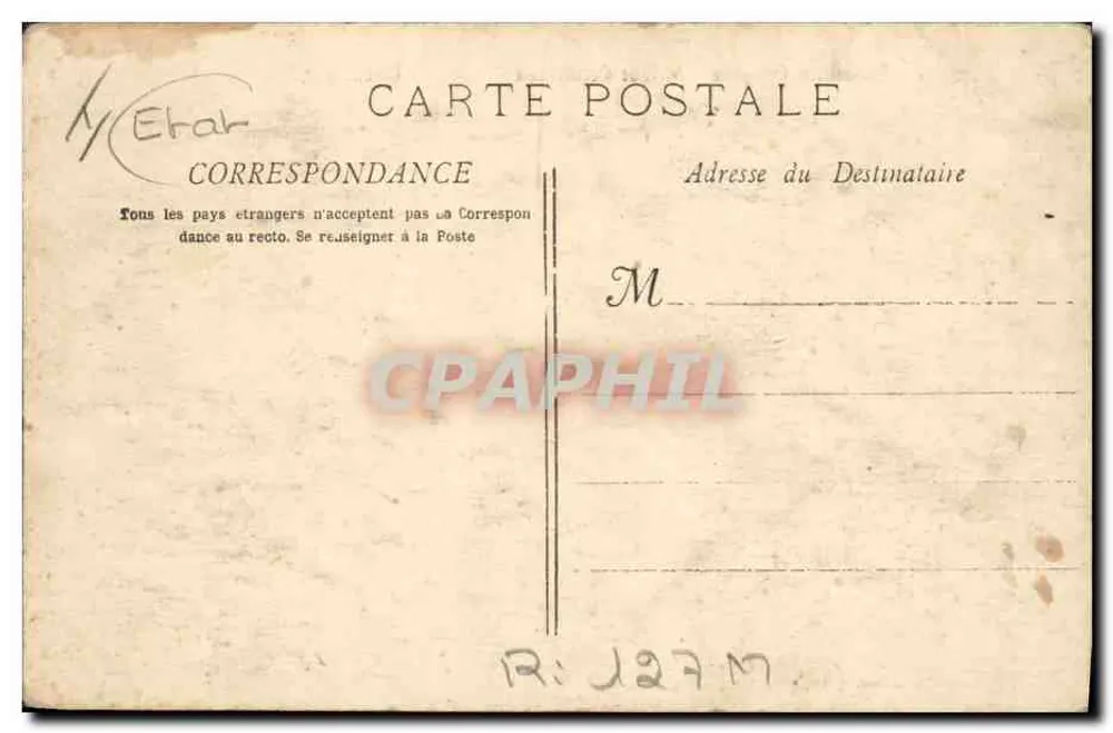 Marseille - Kolonialausstellung - Westafrika - Cinematograph - Rückseite