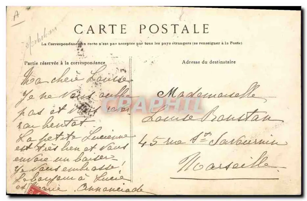 Jovens Moças de Guéméné — Estudo da Coleção Villard, Quimper — n°1393 - Verso