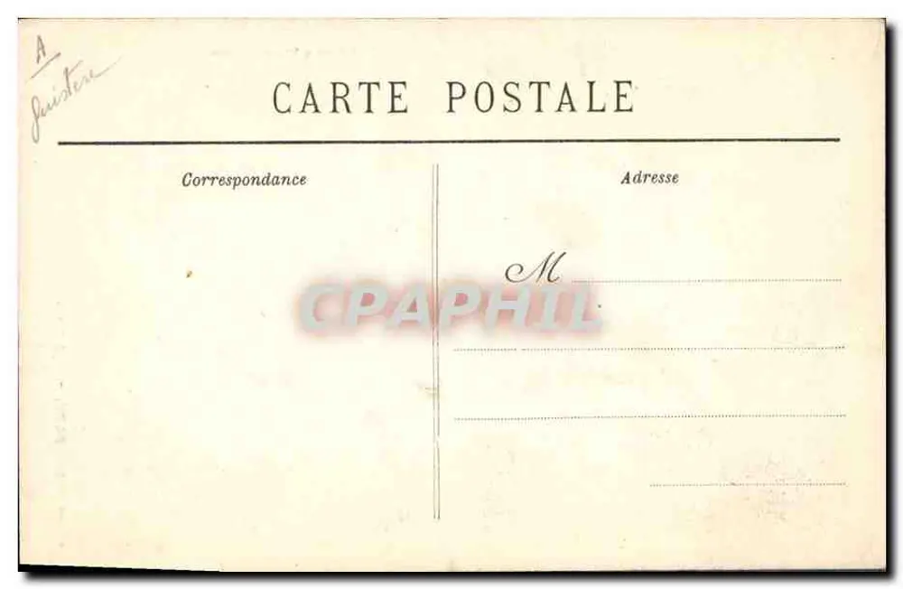 Pont-L'Abbé — Mädchen und Gâs — Sammlung Villard, Quimper - Rückseite