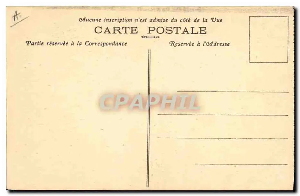 Mujer bretona fumadora — Gouézec (Finistère) — Coll. E. Hamonic, St-B. - Reverso