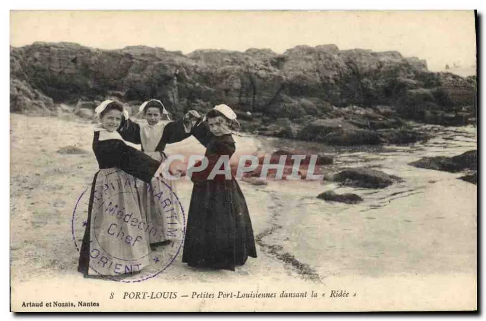 Port-Louis — Kleine Port-Louisiennes, die den « Ridée » tanzen — Artaud et Nozais, Nantes - Vorderseite