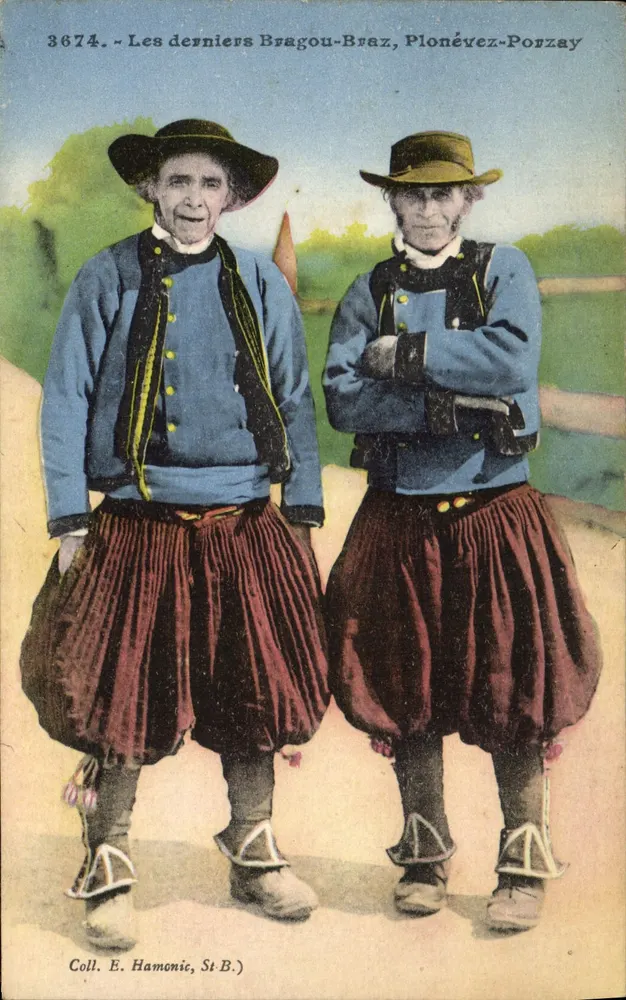 Die letzten Bragou-Braz, Plonévez-Porzay — Sammlung E. Hamonic, St B. - Vorderseite