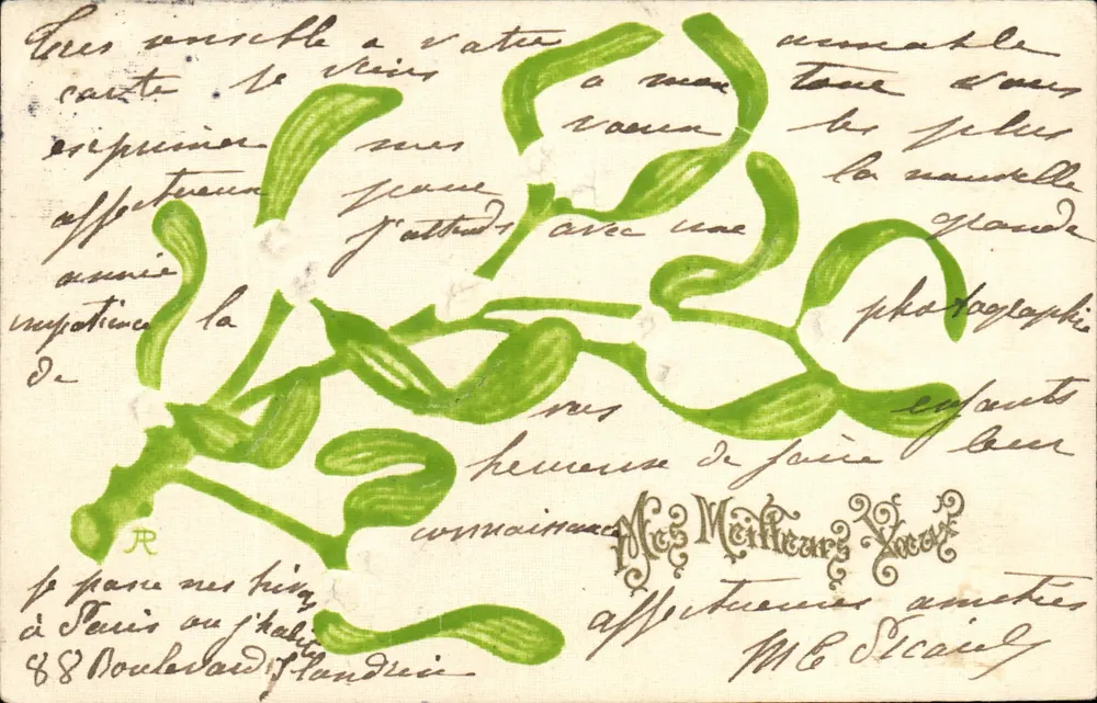 Musgo de natal — ilustração colorida — F.-J. R. Paris - Frente