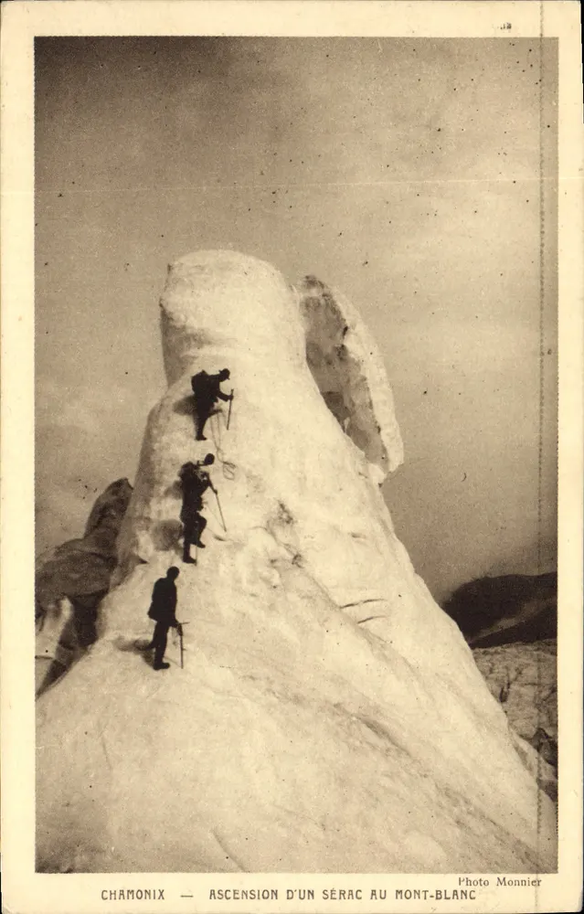 Chamonix — Besteigung eines Seracs am Mont-Blanc — Foto Monnier - Vorderseite