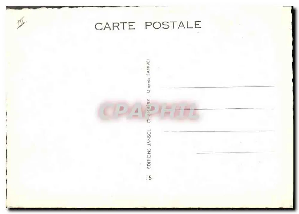 Esqui alpino — Destruidores de pistas — Éditions Jansol, Chambery, n°16 - Verso