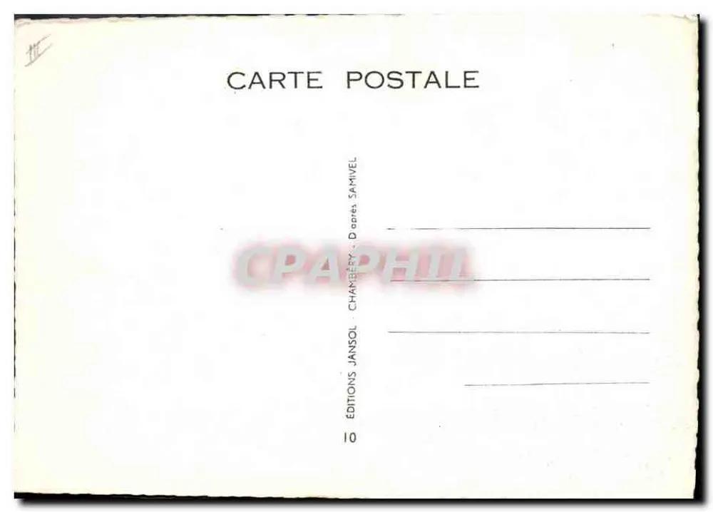 Alpine Skifahren — Humoristisches Motiv — Éditions Jansol, n°10 - Rückseite