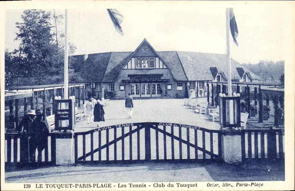 Le Touquet-Paris-Plage - Die Tennisplätze - Club du Touquet — Octor, Buchhändler, Paris-Plage - Vorderseite