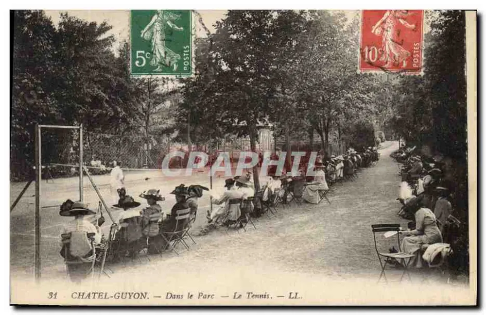 Châtel-Guyon — No Parque — O Tênis — LL. - Frente