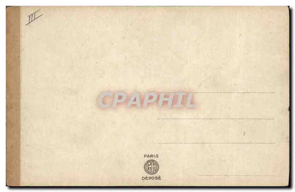 Die Bindung der Süßen Raisers — Dekorative Ansichtskarte mit Briefmarken und Liebesbotschaften - Rückseite