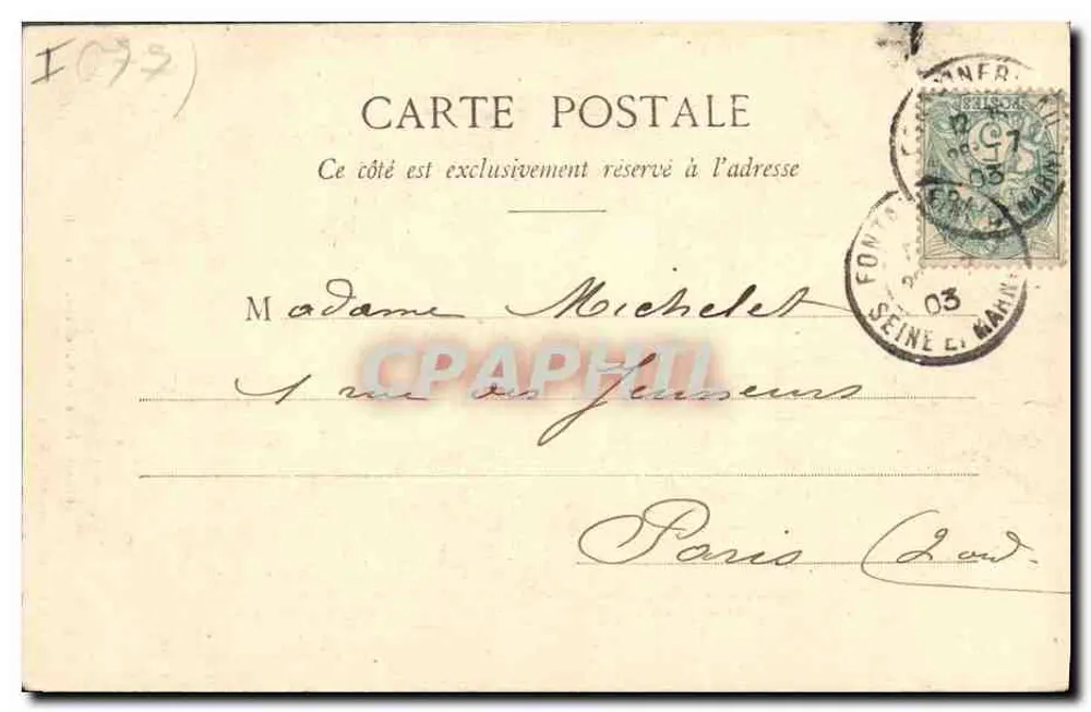 Foresta di Fontainebleau - L'Urano — Thibault, editori, Fontainebleau-Melun - Verso