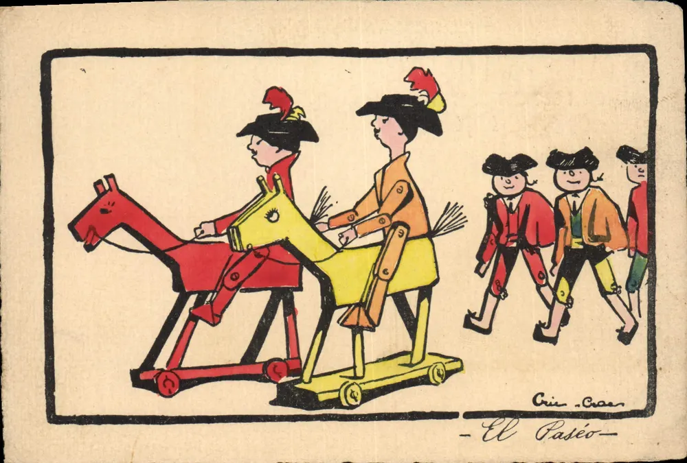 Dois cavalos de madeira — El Paseo — Cri-Cra - Frente