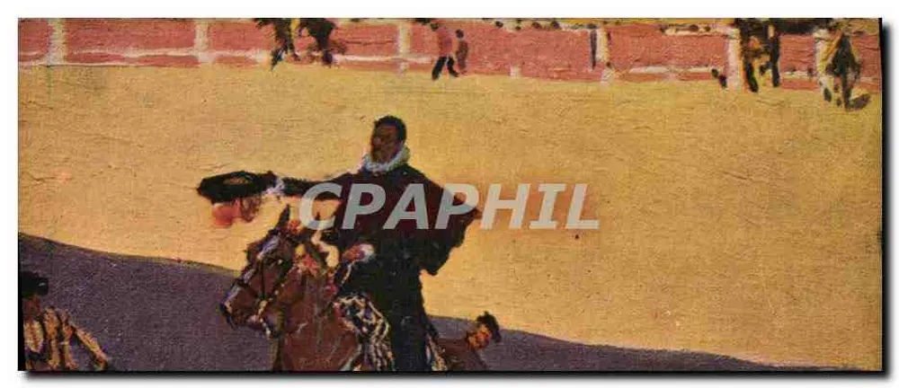 Torero à cheval — scène de corrida — Éditions Victoria N. Coll Salisti, n° 865 - Frente
