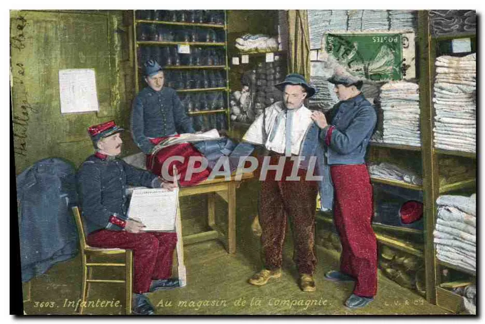 Infanterie — Im Geschäft der Compagnie — L.V. & Cie - Vorderseite