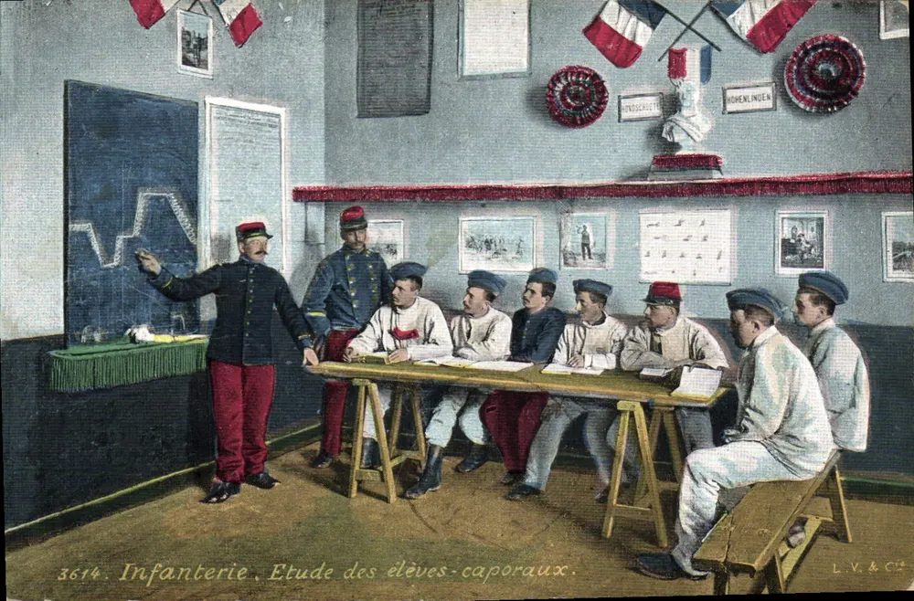 Infanterie — Studie der Kadettenkapitän — L.V. & Cie n°3614 - Vorderseite