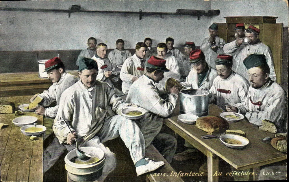 Infanterie — Im Refektorium — L.V.&C° n°3815 - Vorderseite