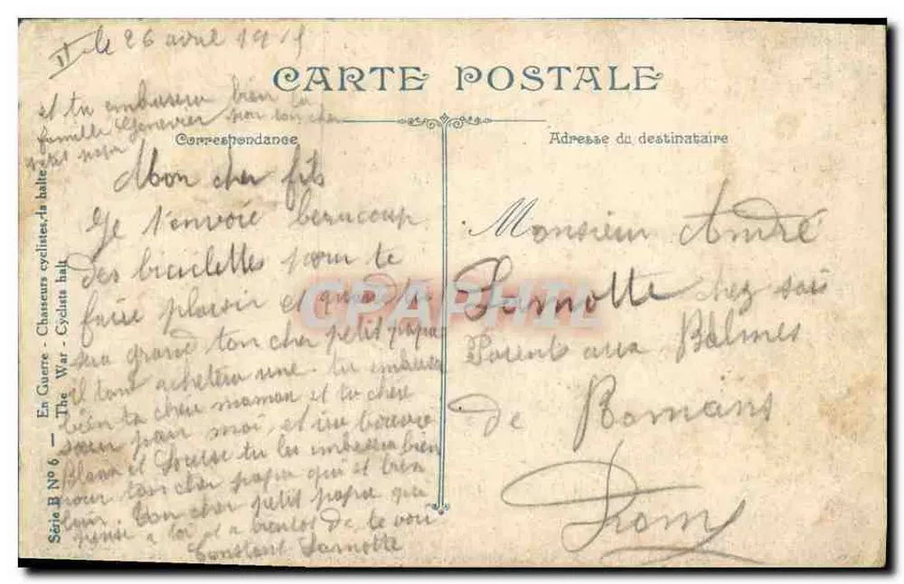 Kavallerie-Radpatrouillen — La Haute — Constant Farnott - Rückseite