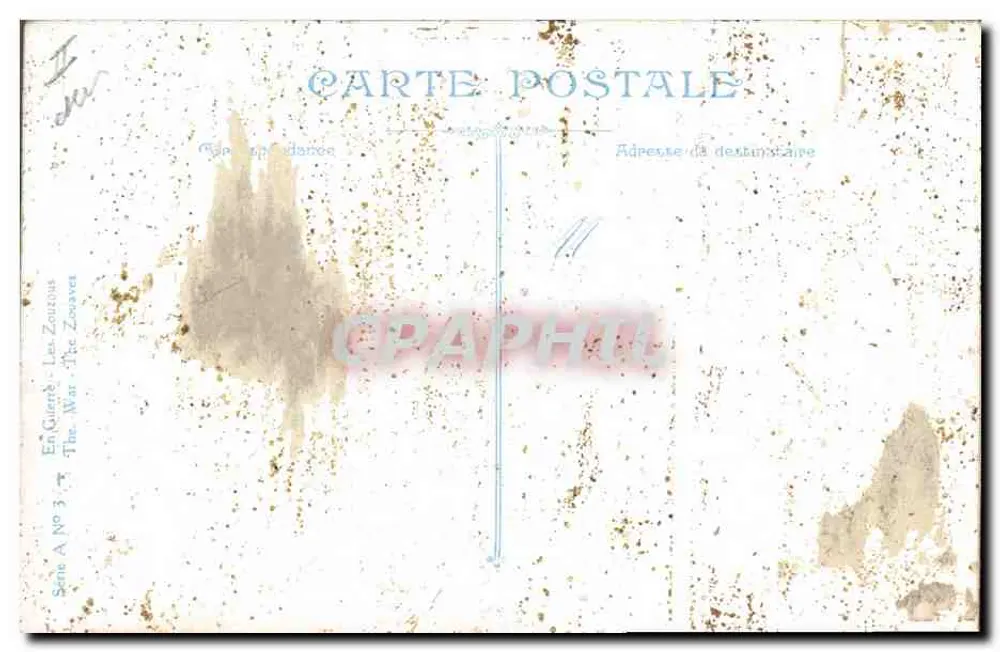 Les Zouzous — Em Guerra — Série A N° 3 — Editor L.V.C. - Verso