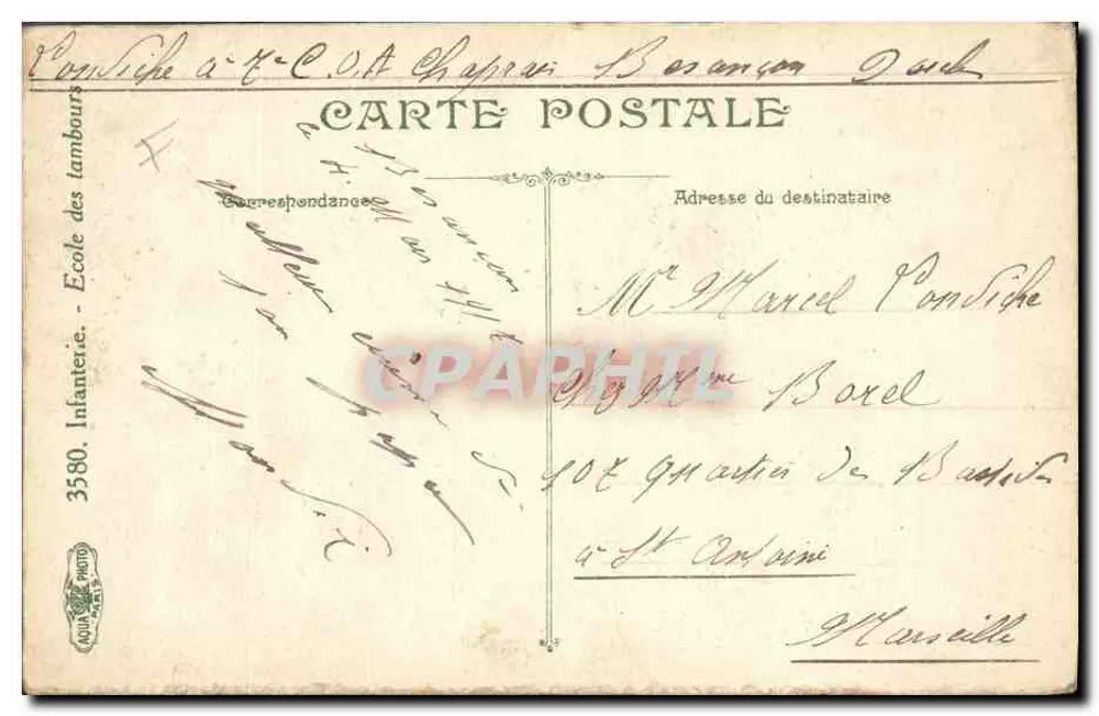 Escola dos Tambores — Béziers — L.V. & Cie - Verso