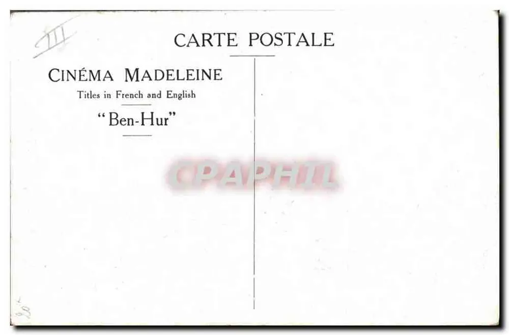 Cenas de galeras em "Ben-Hur" — Cinema Madeleine - Verso