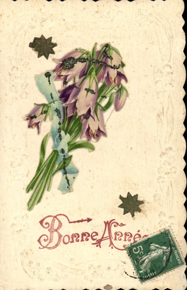 Bouquet de campanules — Bonne Année — Édition Française - Frente