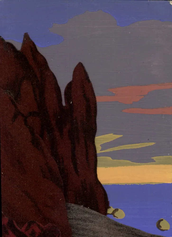 Sonnenuntergang über die Klippen — D.R.G.M. n° 39 - Vorderseite