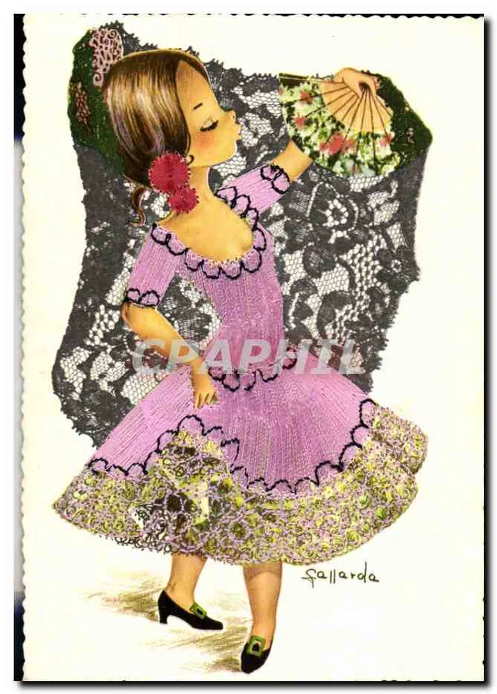 Flamenco-Tänzerin — Illustration — Gallarda - Vorderseite