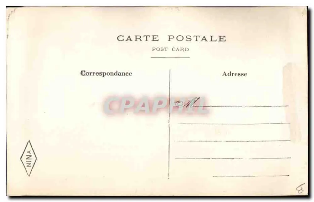 Jeune fille en robe de communion — Souvenir de 1ère Communion — éditée par NINA - Verso