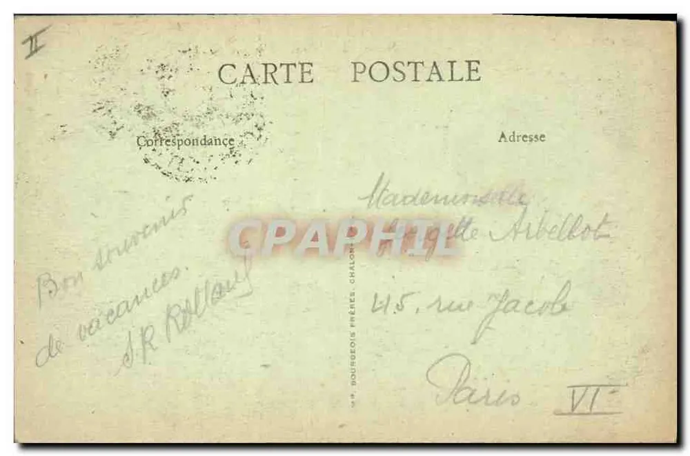 Cenas campestres - Chaume bressan. — J. R. Chalons, editor. - Verso
