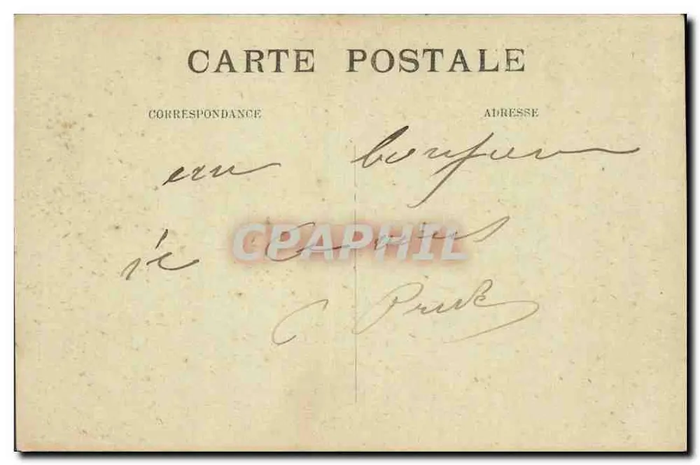 La Bresse — Zet e zette pensando nos ecus que levarão do mercado — P. Charvet, Macon - Verso