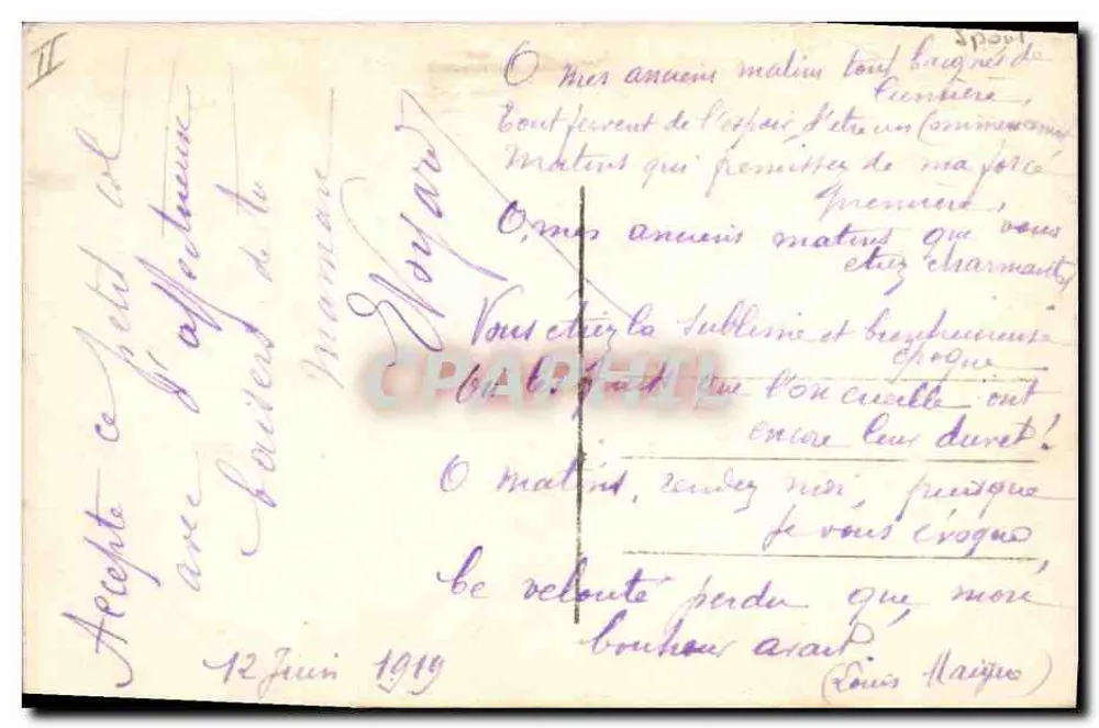 Jeune femme en chapeau de paille tenant une raquette de tennis — scène de jardin — éditeur DIX n° 1209/4 - Reverso