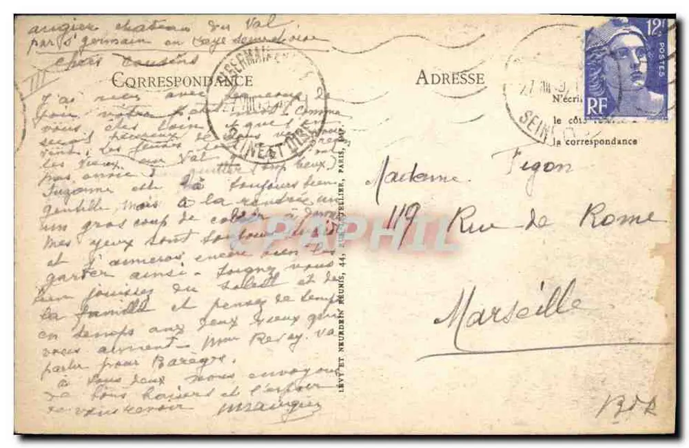 BOIS-de-CISE (Somme) — Das Tennis und der Square Dusautoy — Ausgabe Lignaler n°22 - Rückseite