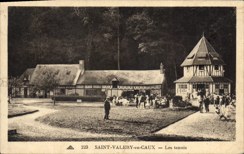 SAINT-VALERY-en-CAUX — Os tênis — editor Bilhete postal antigo 223 - Frente