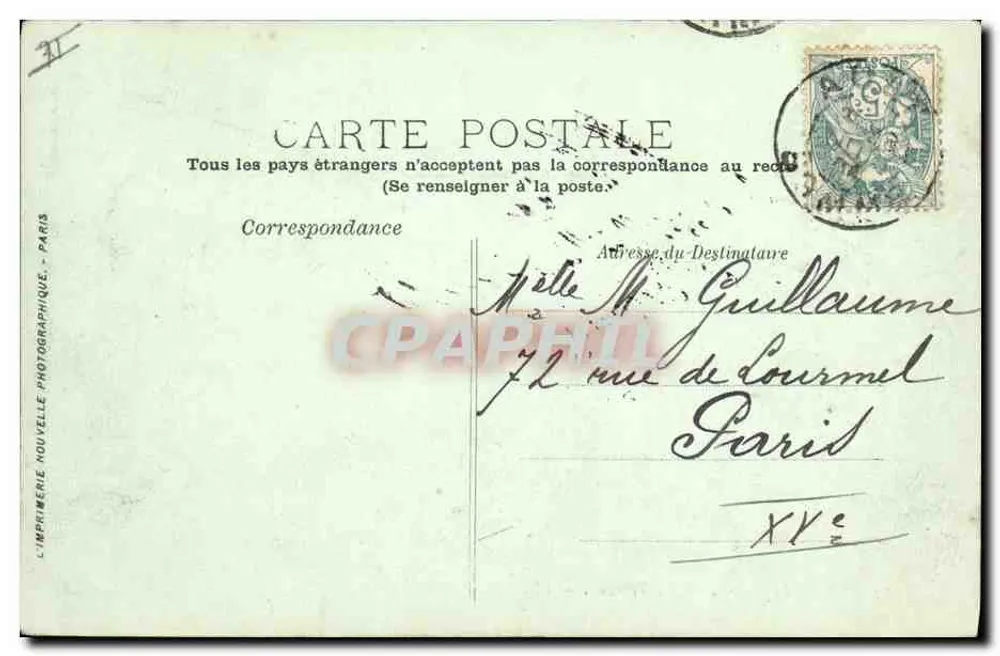 Bois de Cise — A Terrasse — LL. n°159 - Verso