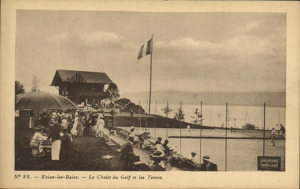 Evian-les-Bains — Das Golfchalet und Tennis — Sammlung Source Cahut, n°88 - Vorderseite