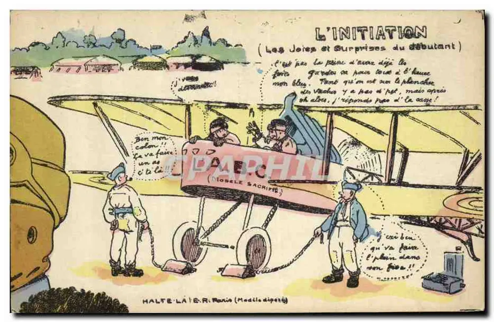 L'INITIATION (Las Alegrías y Sorpresas del principiante) — E.R. Paris (Modelo dipétry) - Anverso