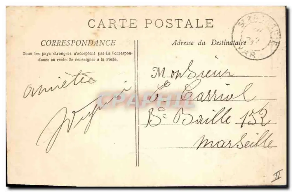 La Sainte-Baume - Der große Eiche — Phototypie E. Luecour-Marseille, n° 3258 - Rückseite