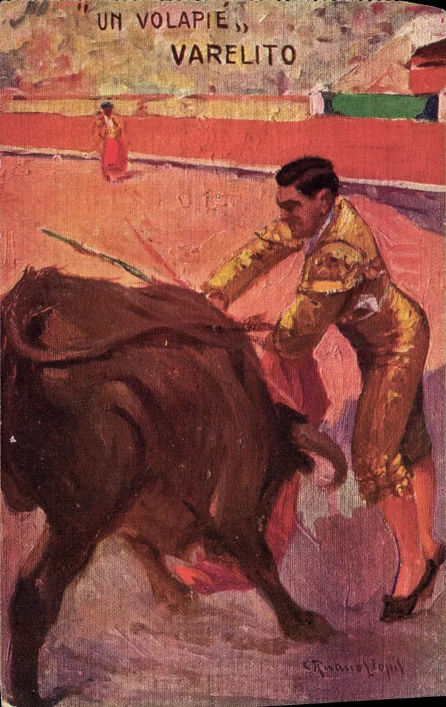 Ein Volapié, Varelito — Gemälde von Ricardo Llopis — Éditions Victoria N. Coll Salieti, Barcelona - Vorderseite
