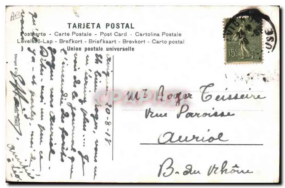 Um touro na arena — Uma Verónica — Stongel & Cie - Verso