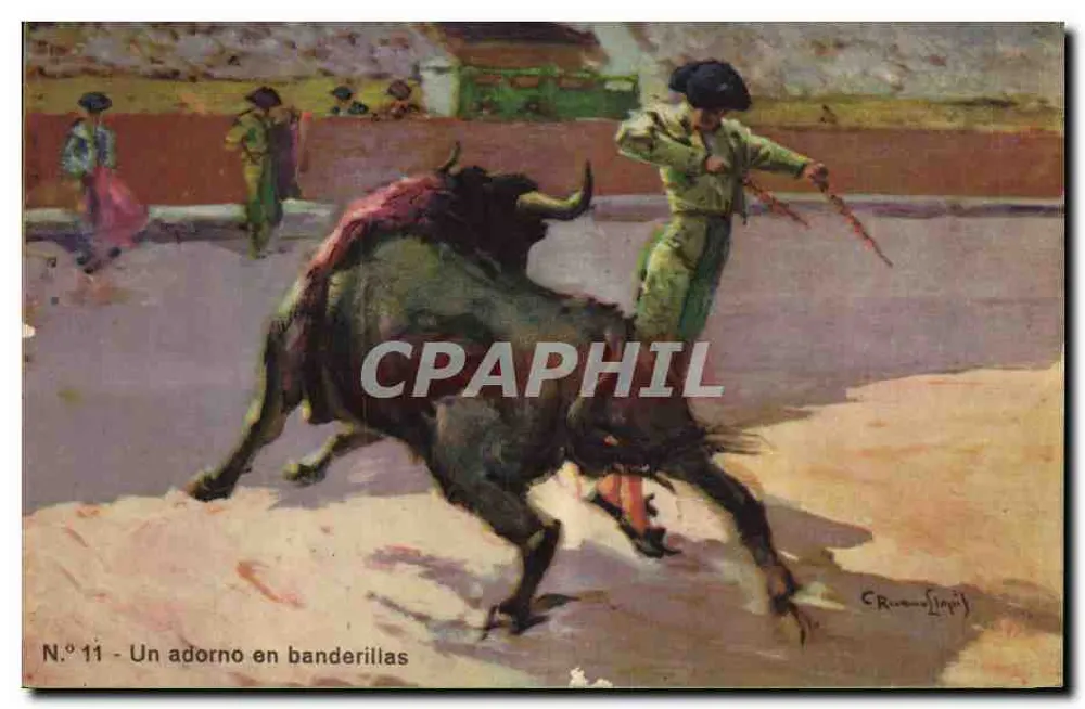 Ein Stierkampf mit Banderillas — Nr. 11 — Crivano-Slipp - Vorderseite