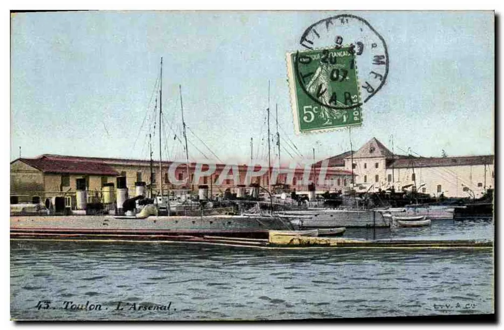 Toulon. Das Arsenal — Verlag L.Y. & Cie, n°43 - Vorderseite
