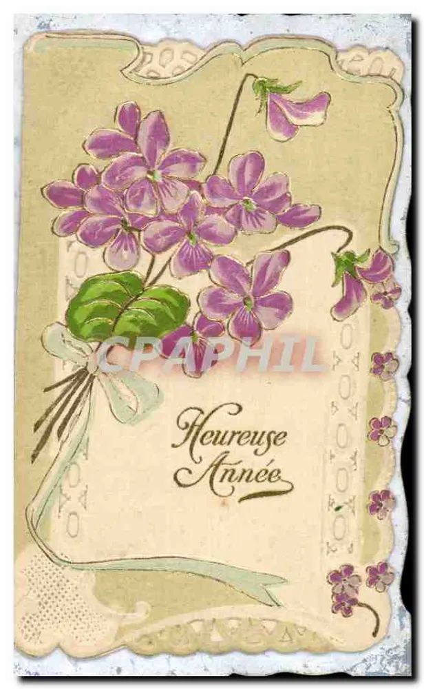 Violetas — Parabéns para o Ano Novo — Edição F.A. - Frente