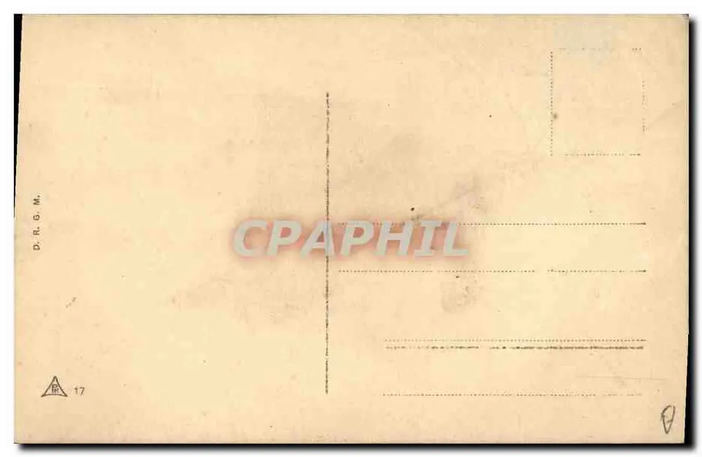 Schiff auf dem Meer — stilisierte Illustration — D.R.G.M. n°17 - Rückseite
