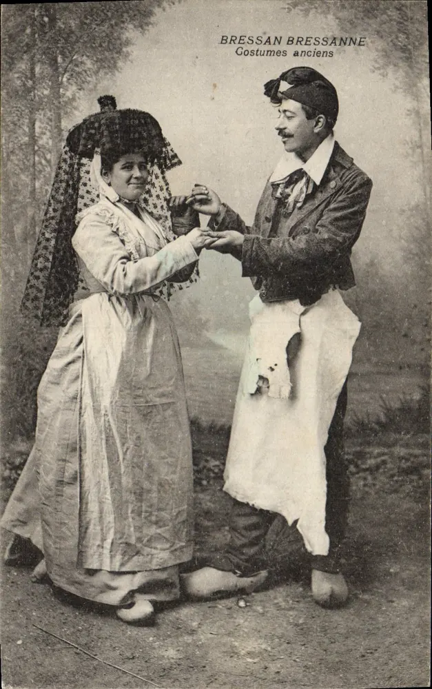 Bressan Bressanne — Alte Kleidung — Imp. Bourgeois Frères, Chalon-sur-Saône - Vorderseite