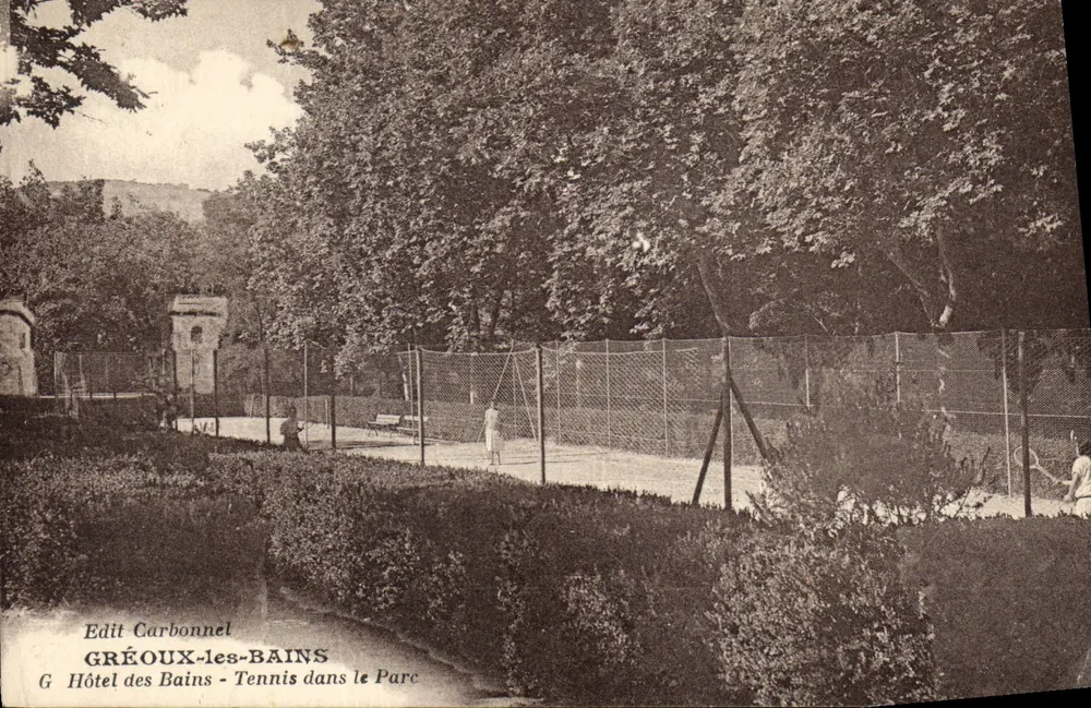 Gréoux-les-Bains — Tennis im Park — Edit Carbonnel, Serie G - Vorderseite