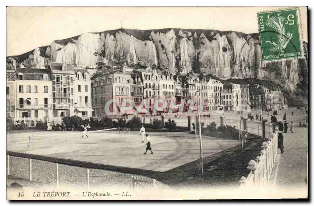 Le Tréport — A Esplanada — LL. - Frente