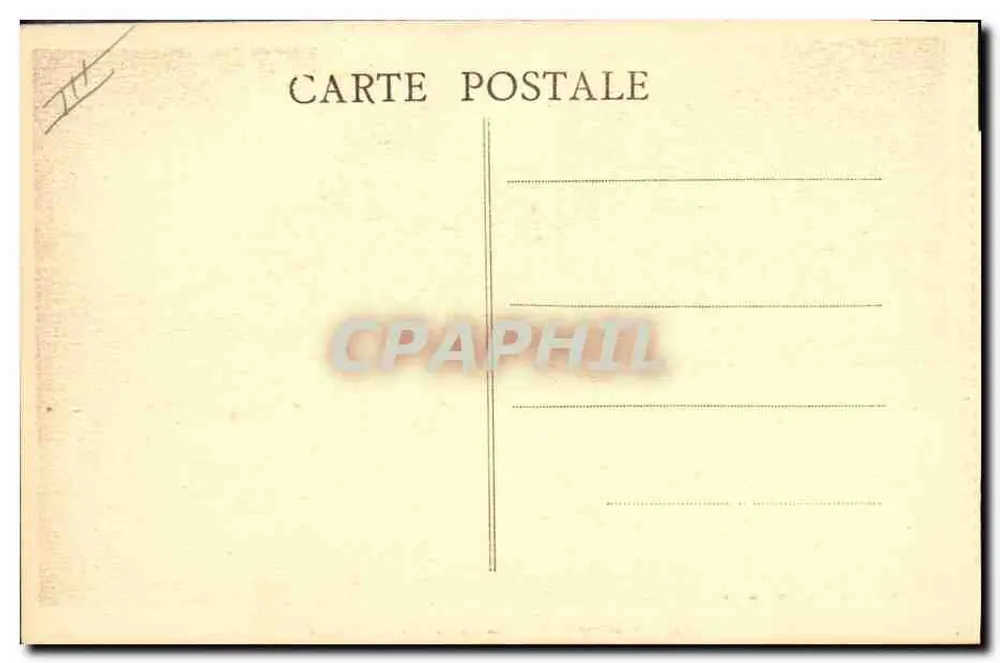 LARMOR-BADEN — Der Große Luft — Tennis — Phototypie Combier, Macon - Rückseite