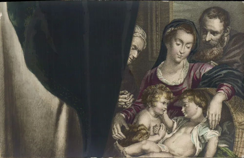 La Nativité — scène religieuse — éditée par Ch. Fontaine, Paris - Recto