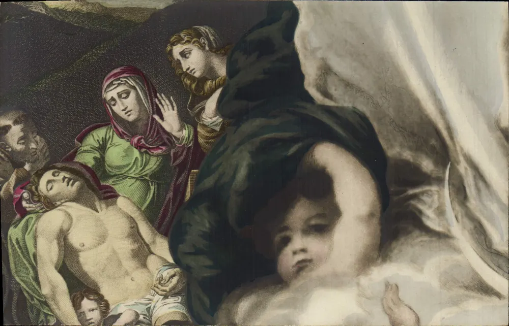 Dernier soupir de Jésus — scène religieuse — éditeur Ch. Tontane, Paris - Recto